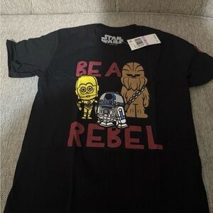 Star Wars Black 'Be A Rebel' Kids T-Shirt #0027